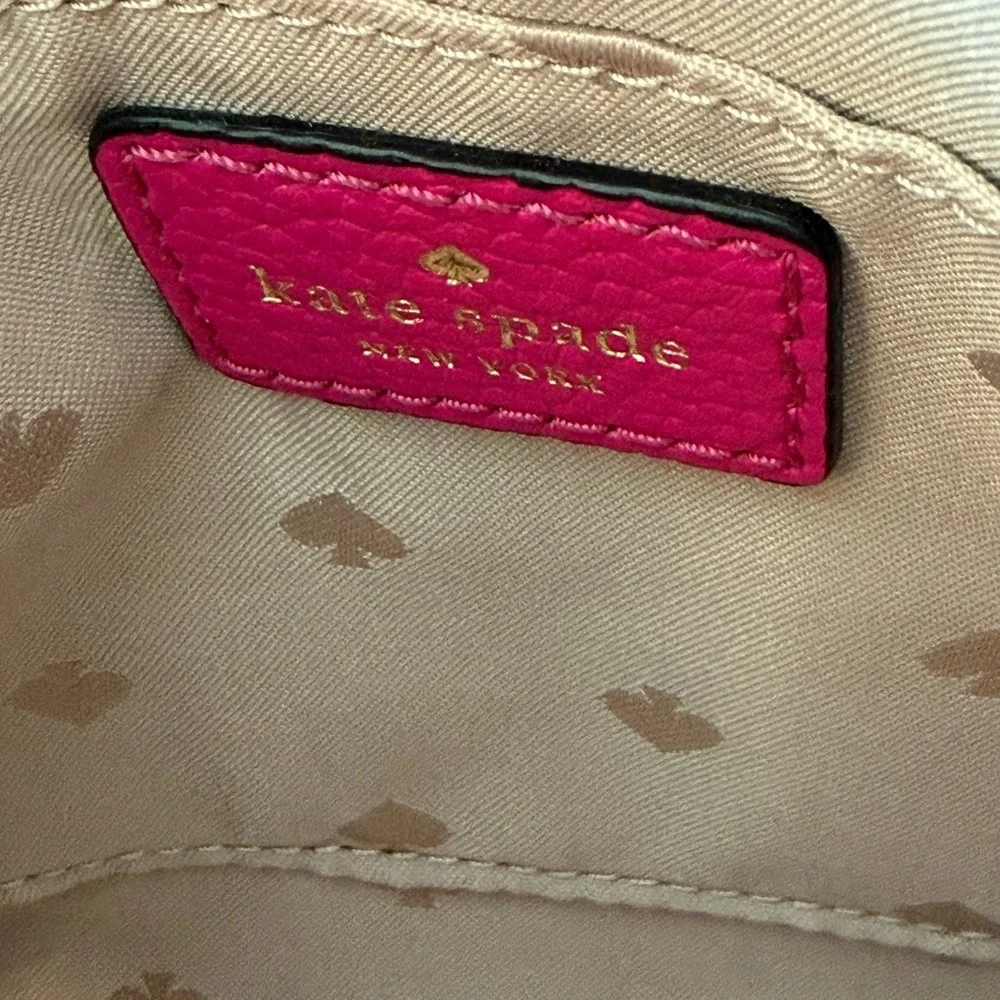 Kate Spade Hanna Crossbody Magenta Dome Bag Gold Tone Hardware New Without Tags